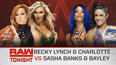 Becky Lynch y Charlotte Flair Vs Bayley y Sasha Banks - RAW 09/09/2019