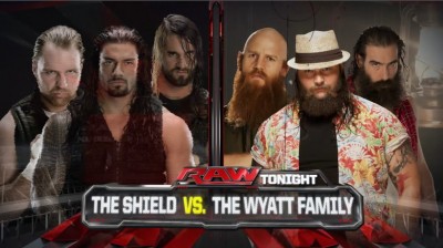 The Shield Vs The Wyatt Family - RAW 05/05/2014