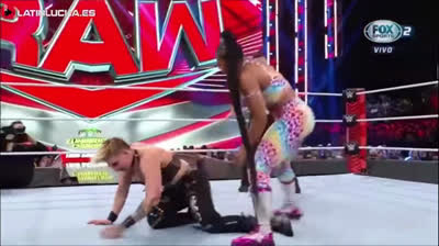 Rhea Ripley Vs Nikki A.S.H Vs Liv Morgan Vs Doudrop Vs Bianca Belair - Gaunlet Match - RAW 14/02/2022