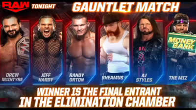 GAUNTLET MATCH ELIMINATION - RAW 15 DE FEBRERO DE 2021