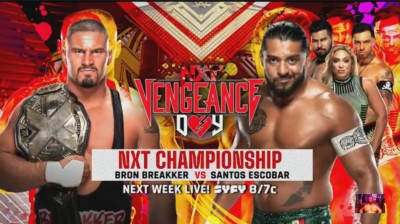 Bron Breakker Vs Santos Escobar - Campeonato de NXT - NXT 2.0 Vengeance Day 15/02/2022