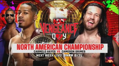 Carmelo Hayes Vs Cameron Grimes - Campeonato Norte Americano de NXT - NXT 2.0 Vengeance Day 15/02/2022