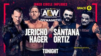 Chris Jericho y Jake Hager Vs Santana y Ortiz - Dynamite 16/02/2022