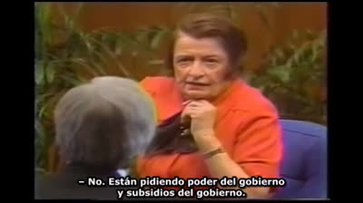 Ayn Rand en el programa de televisión Donahue (1979)