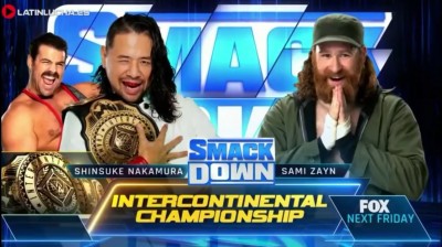 Shinsuke Nakamura Vs Sami Zayn - Campeonato Intercontinental - SmackDown 18/02/2022