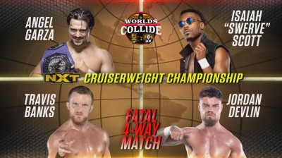 Angel Garza Vs Isaiah "Swerve" Scott Vs Travis Banks Vs Jordan Devlin - Campeonato Crucero de NXT - NXT Worlds Collide 2020
