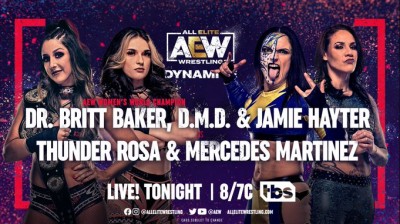 Thunder Rosa y Mercedes Martinez Vs Dr. Britt Baker DMD y Jamie Hayter - Dynamite 02/03/2022
