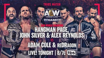 "Hangman" Adam Page, John Silver y Alex Reynolds Vs Adam Cole y reDRagon - Dynamite 02/03/2022