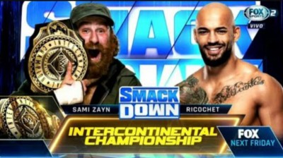 Sami Zayn Vs Ricochet - Campeonato Intercontinental - SmackDown 05/03/2022
