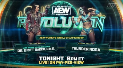 Dr. Britt Baker DMD Vs Thunder Rosa - Campeonato Mundial Femenino de AEW - Revolution 2022
