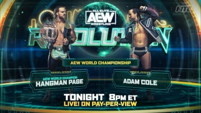 "Hangman" Adam Page Vs Adam Cole - Campeonato Mundial de AEW - Revolution 2022
