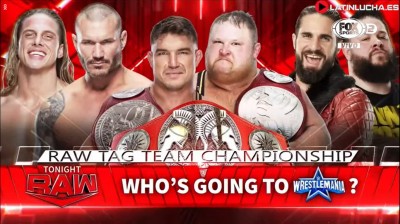 Alpha Academy Vs RK-Bro Vs Seth "Freakin" Rollins y Kevin Owens - Campeonatos en Parejas de RAW - RAW 07/03/2022
