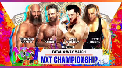 FATAL 4-WAY - TOMMASO CIAMPA VS LA KNIGH VS KYLE O'REILLY VS PETE DUNNE - NXT 14 DE SEPTIEMBRE DE 2021