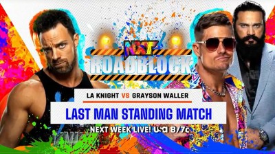 LA Knight Vs Grayson Waller - Last Man Standing Match - NXT 2.0 Roadblock