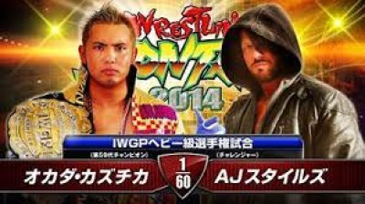 Kazuchika Okada Vs AJ Styles - Campeonato Peso Pesado de la IWGP - Wrestling Dontaku 2014