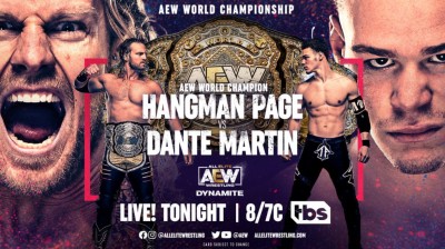 "Hangman" Adam Page Vs Dante Martin - Campeonato Mundial de AEW - Dynamite 09/03/2022