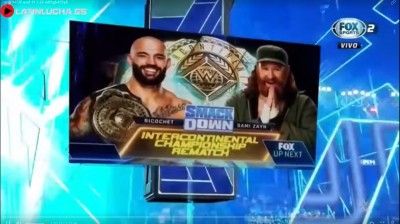 Ricochet Vs Sami Zayn - Campeonato Intercontinental - SmackDown 11/03/2022