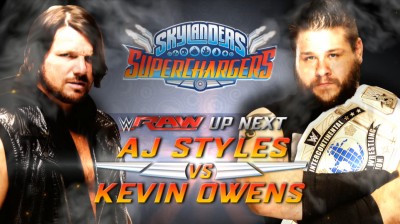AJ Styles Vs Kevin Owens - RAW 21/03/2016
