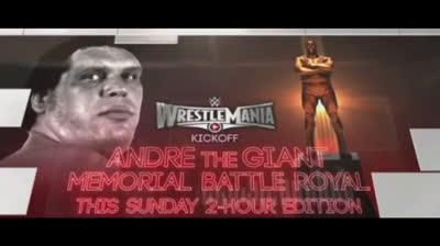 ANDRE THE GIANT BATTLE ROYAL - WRESTLEMANIA 31 KICK OFF