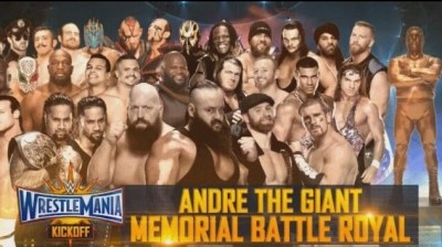ANDRE THE GIANT BATTLE ROYAL - WRESTLEMANIA 32 KICK OFF