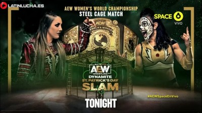 Dr. Britt Baker DMD Vs Thunder Rosa - Steel Cage Match - Campeonato Mundial Femenino de AEW - Dynamite ST. Patrick's Day 16/03/2022