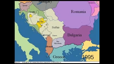 Evolución de las fronteras en los Balcanes (1883-2003)