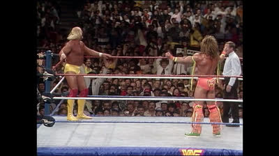 Hulk Hogan Vs Ultimate Warrior - Campeonato Vs Campeonato - Wrestlemania 6