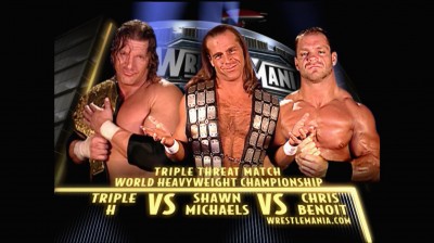 Triple H Vs Chris Benoit Vs Shawn Michaels - Campeonato Mundial Peso Pesado - Wrestlemania 20