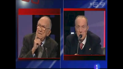 Manuel Fraga, Santiago Carrillo, Ibarra e Iñaki Anasagasti debaten sobre la Memoria Histórica en "59 segundos"