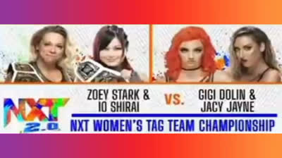 ZOEY STARK & IO SHIRAI VS GIGI DOLIN & JACY JAYNE - NXT 28 DE SEPTIEMBRE DE 2021