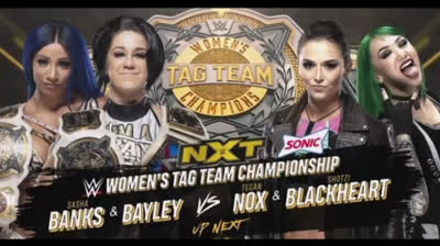 SASHA BANKS & BAYLEY VS TEGAN NOX & SHOTZI BLACKHEART - NXT 17 DE JUNIO DE 2020