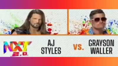 AJ STYLES VS GRAYSON WALLER - NXT 11 DE ENERO DE 2022
