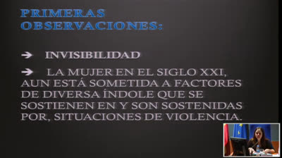 15. Mujer, violencia de género y exclusión social (Pilar Gomiz Pascual). Segundo panel de debate Sectores vulnerables excluidos