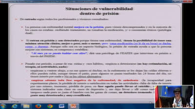 12. Enfermedad mental y exclusión social (Rosa Rodríguez Rodríguez). Segundo panel de debate Sectores vulnerables excluidos