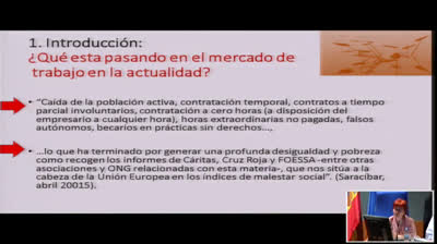 11. Precarización laboral y trabajadores pobres (María Violante Martínez Quintana). Segundo panel de debate Sectores vulnerables excluidos