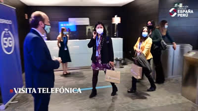 Visita de Indira Huilca al Distrito Teléfonica y su Centro de Innovación (Líderes 2021). Fundacion Consejo España Peru