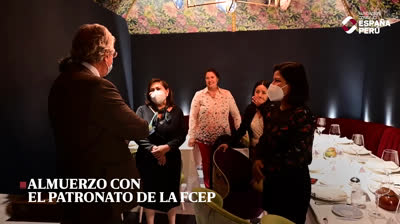 Almuerzo de Indira Huilca con los patronos de la Fundación Consejo en Arahy (Líderes 2021). Fundacion Consejo España Peru