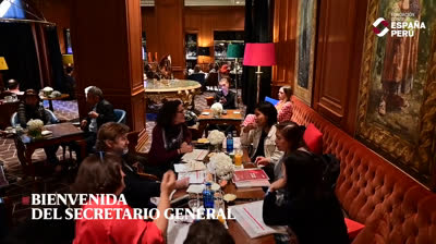 Bienvenida a España a Indira Huilca (Líderes 2021). Fundacion Consejo España Peru