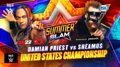 Sheamus Vs Damian Priest - Campeonato de los Estados Unidos - Summerslam 2021