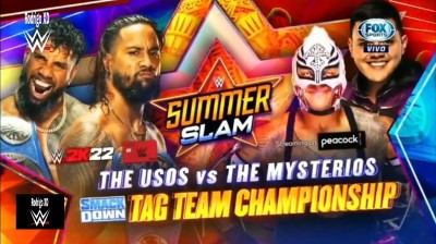 The Usos Vs The Mysterios - Campeonatos en Parejas de SmackDown - Summerslam 2021