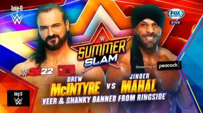 Drew McIntyre Vs Jinder Mahal - Summerslam 2021