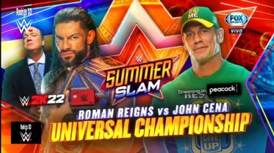 Roman Reigns Vs John Cena - Campeonato Universal - Summerslam 2021